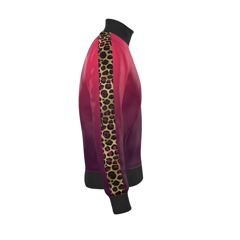 Raspberry fade tracksuit top