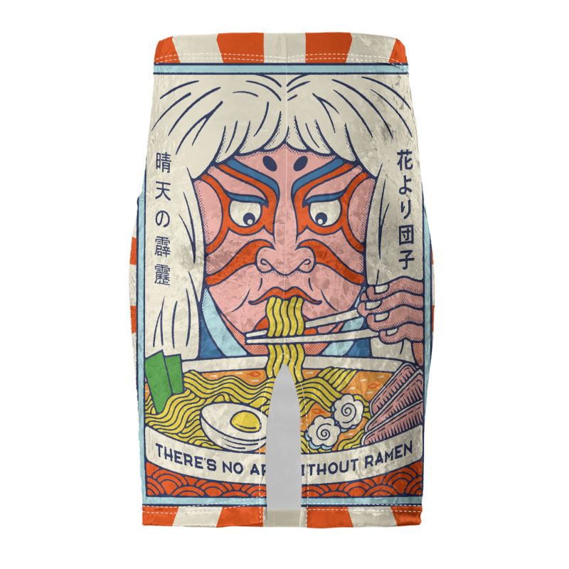 Harajuku Pencil Skirt in Crushed Velour