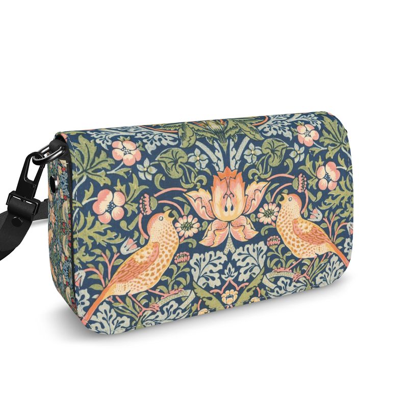 William Morris Strawberry Thieves Art Nouveau Fold over Bag