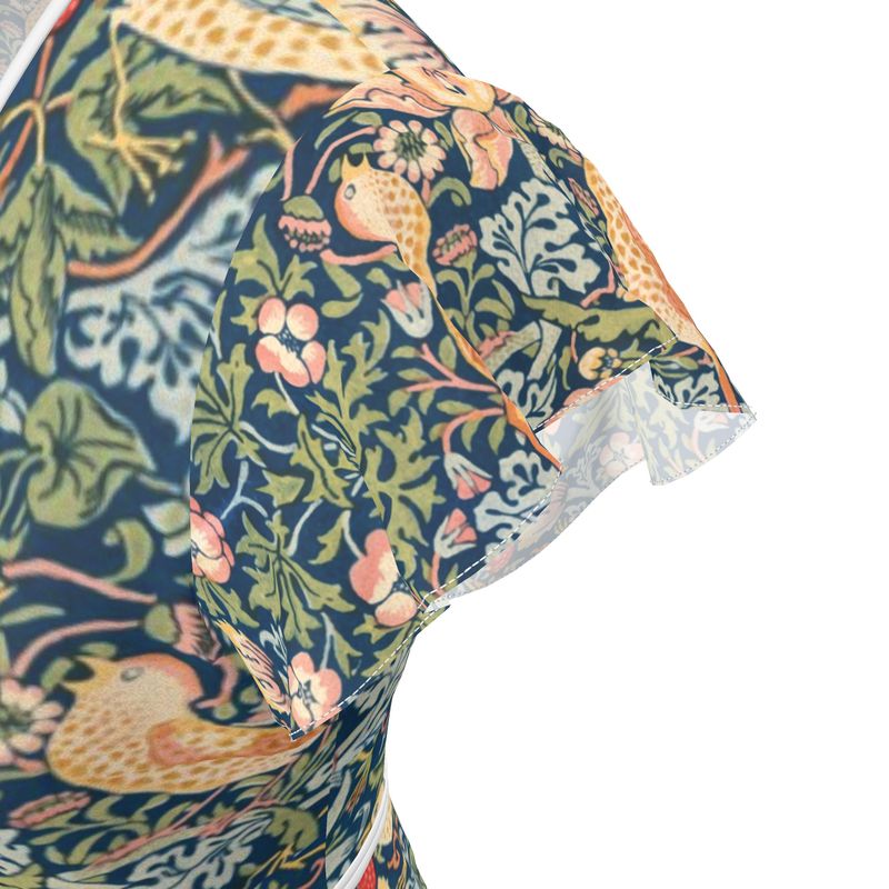 Art Nouveau Tea Dress, William Morris "The Strawberry Thieves" Tea Dress