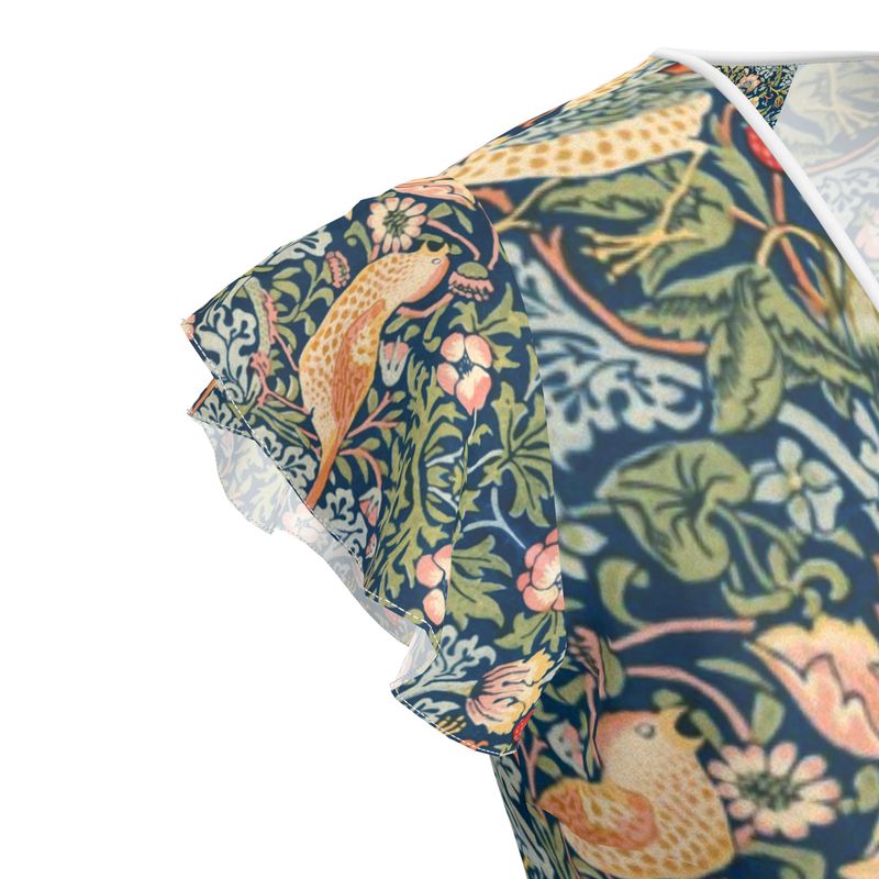 Art Nouveau Tea Dress, William Morris "The Strawberry Thieves" Tea Dress