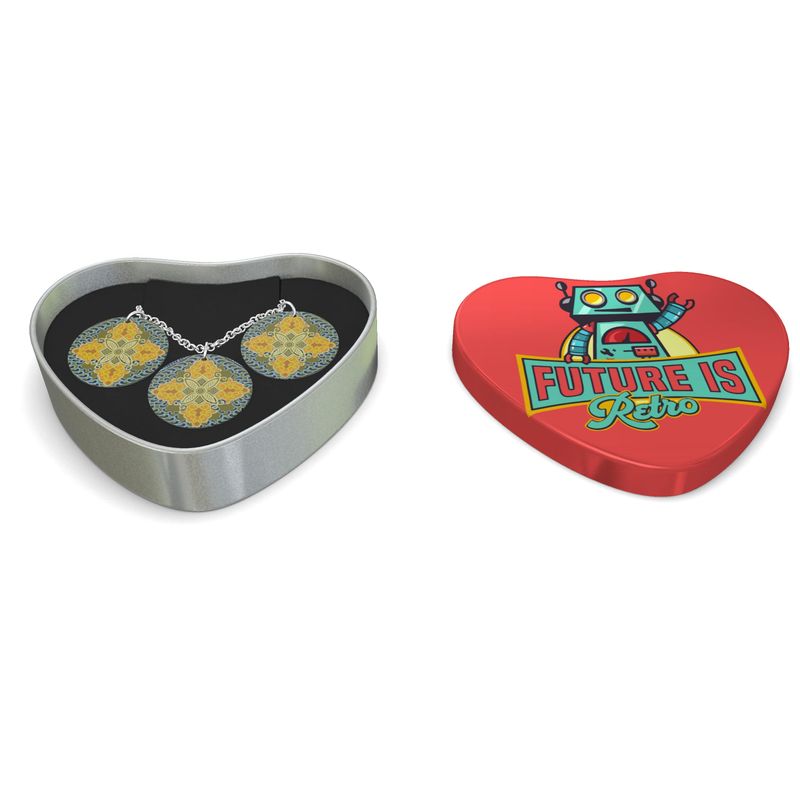 Dreifacher silberner Scheibenanhänger