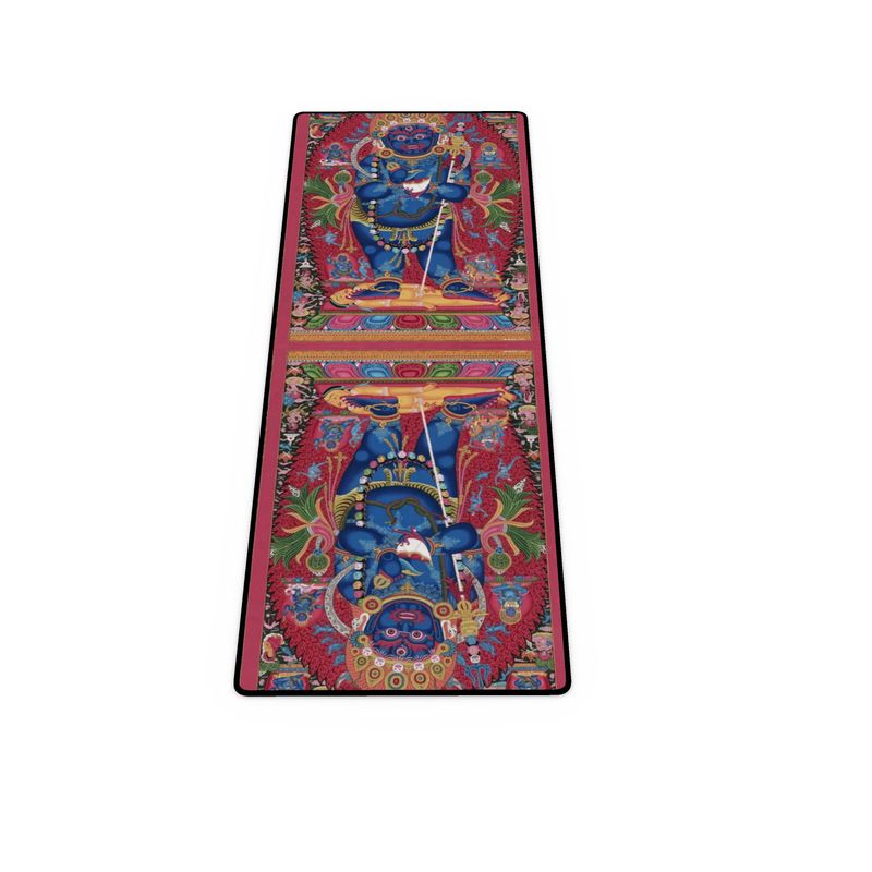 Tapis de yoga tibétain Mahakala, divinité protectrice