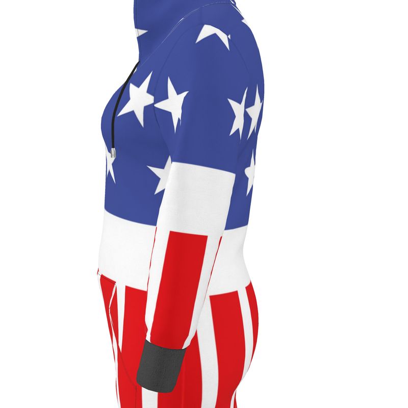 Robe à capuche du 4 juillet, robe à capuche avec drapeau américain, robe à capuche Festival