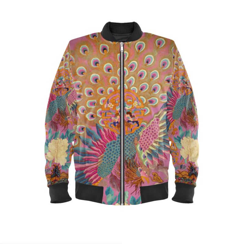 Bomberjacke - Vintage-Kimono-Print