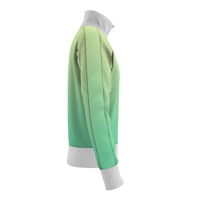 Green and lemon Mens Tracksuit Jacket