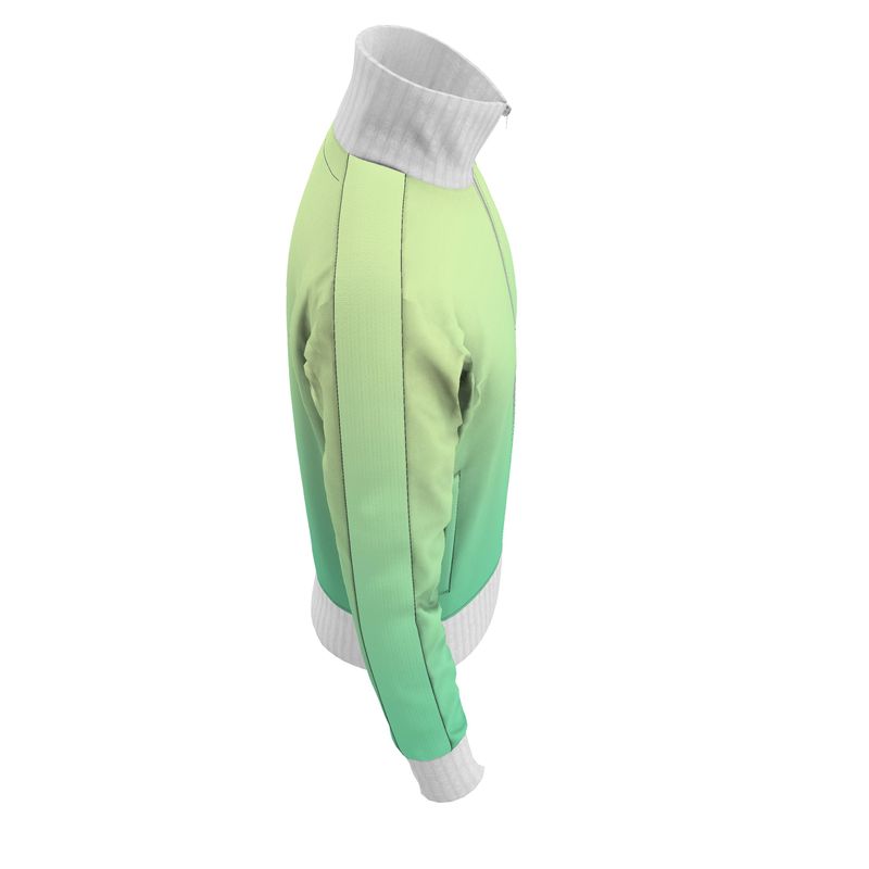 Green and lemon Mens Tracksuit Jacket