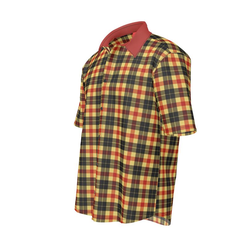 Tartan Short Sleeve Shirt, Linen Shirt, Silk Shirt, Pima Cotton
