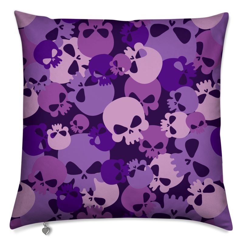 Kissenbezug Camo Skull, Makabre Dekor, Gothic Dekor