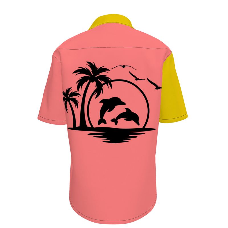 Short Sleeve Shirt Retro Animal Print