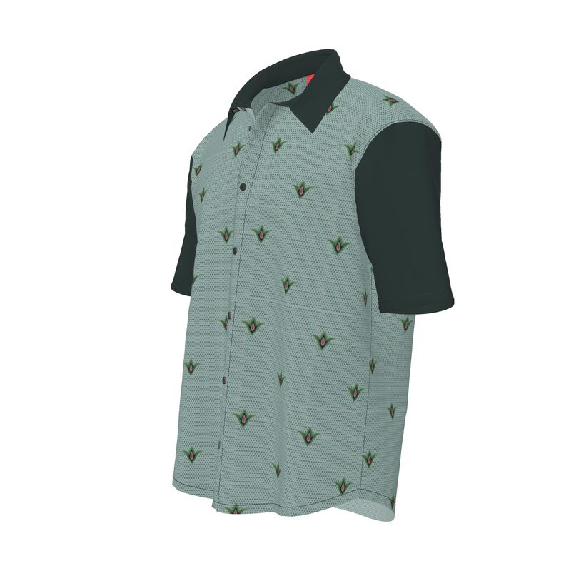 Art Deco Short Sleeve Bowling Shirt