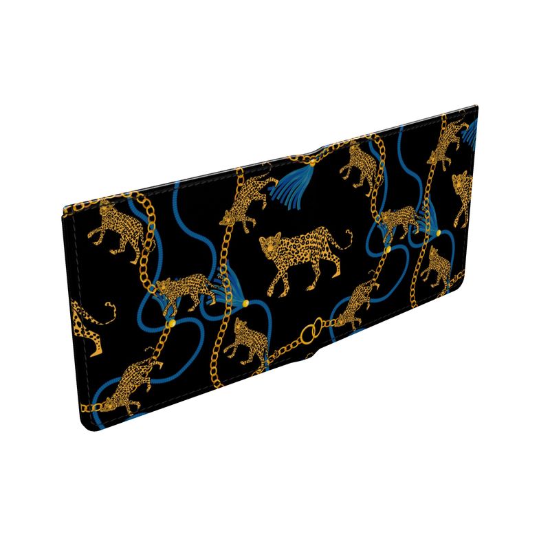 Leder Geldbörse Art Deco Panther