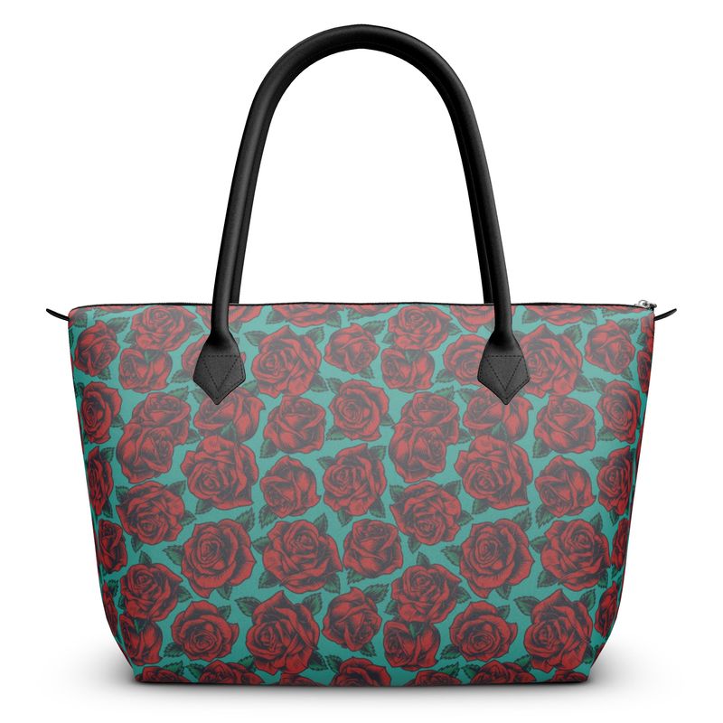 Sac à main zippé Vintage Rose