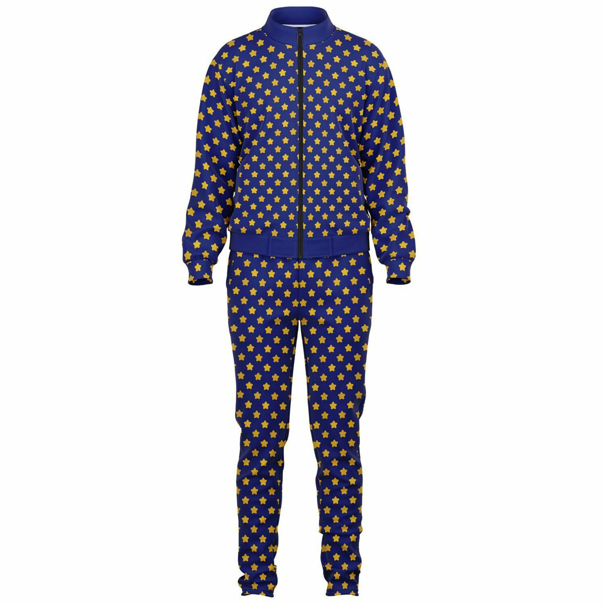 Festival Purple Gold Star Unisex Sustainable Tracksuit - Casual, Cosmic, and Eco-Conscious