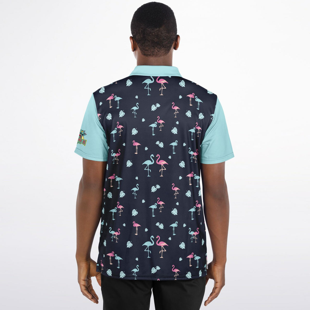 Performance Golf Polo Retro Flamingo