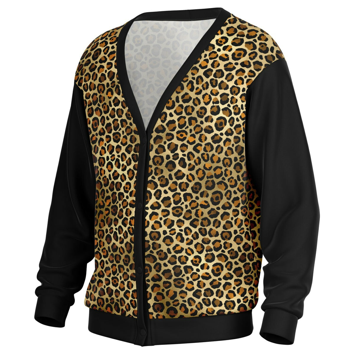 Unisex Punk Cardigan Leopard Print