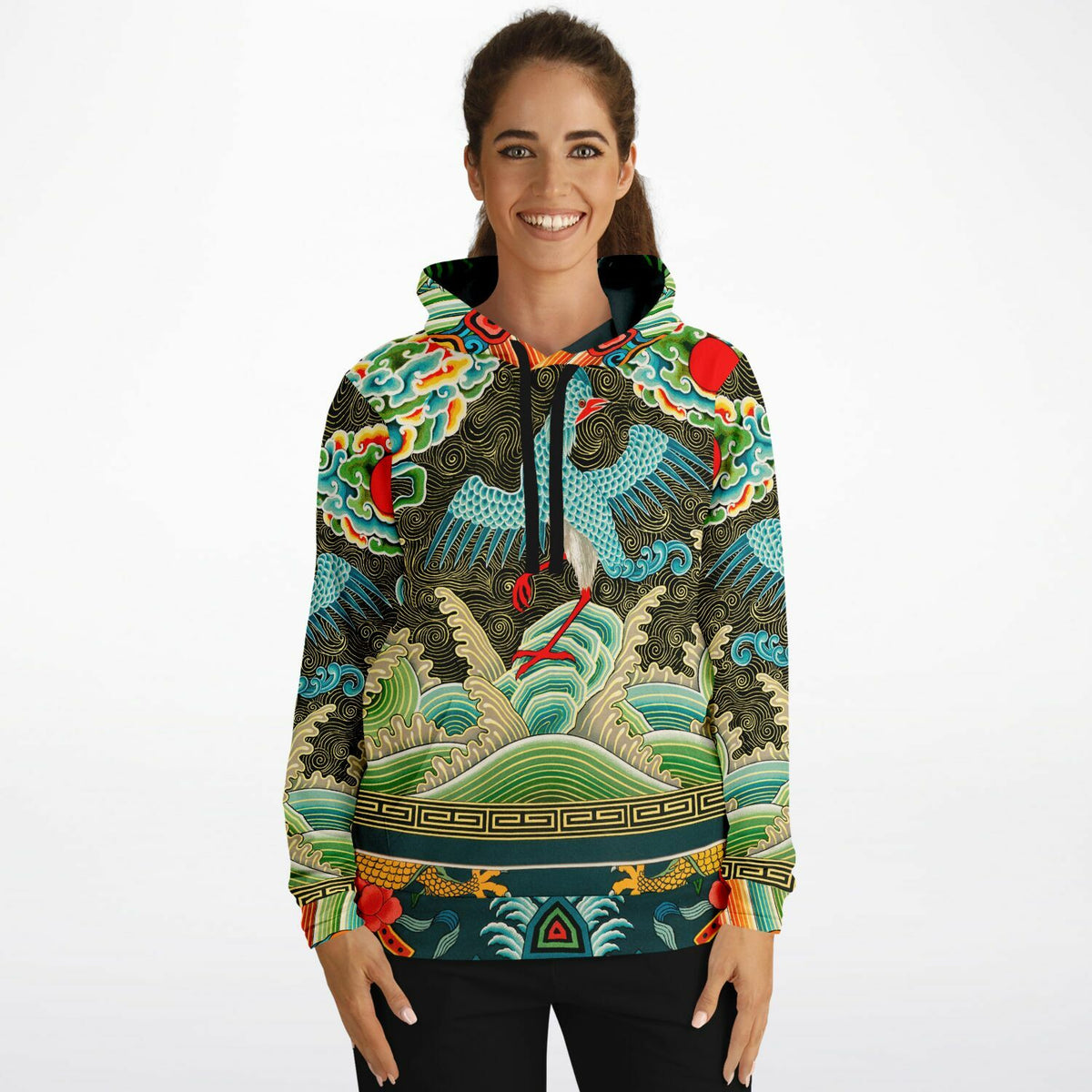 Chinese Crane Unisex Hoodie (Museum Collection)