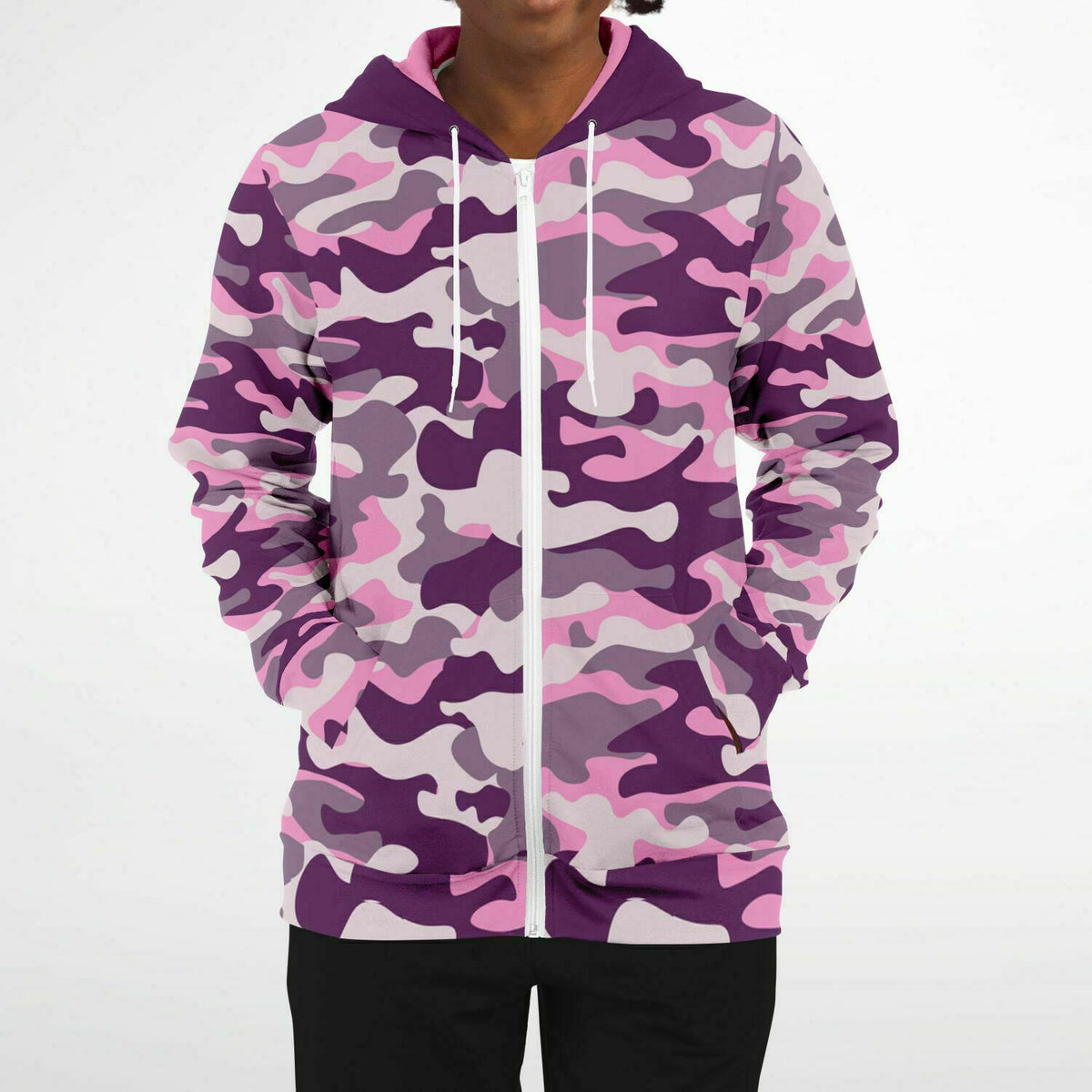 Urban Camo Zip-Up Hoodie