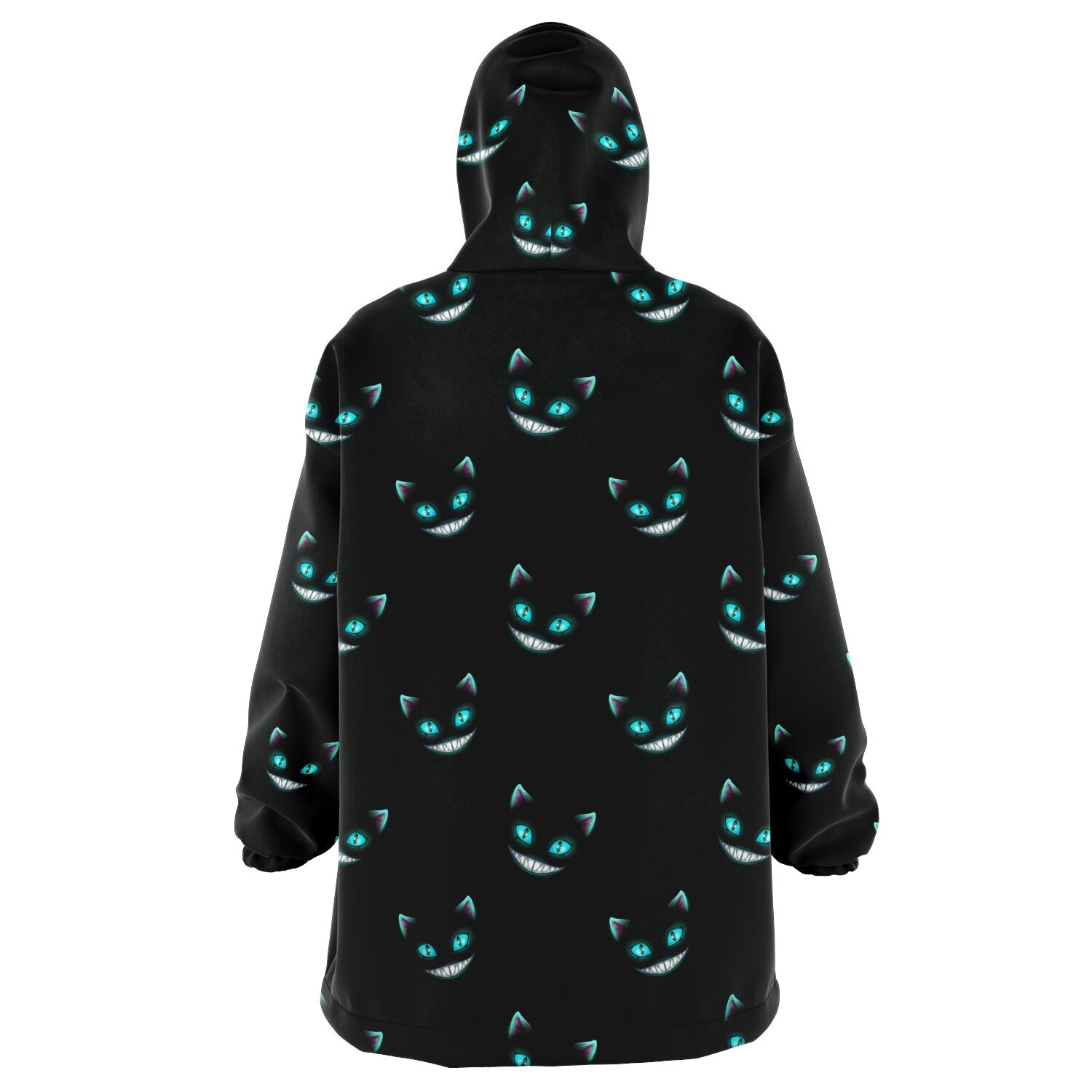 Cheshire Cat Snug Hoodie, Microfleece Loungewear, Hooded Blanket