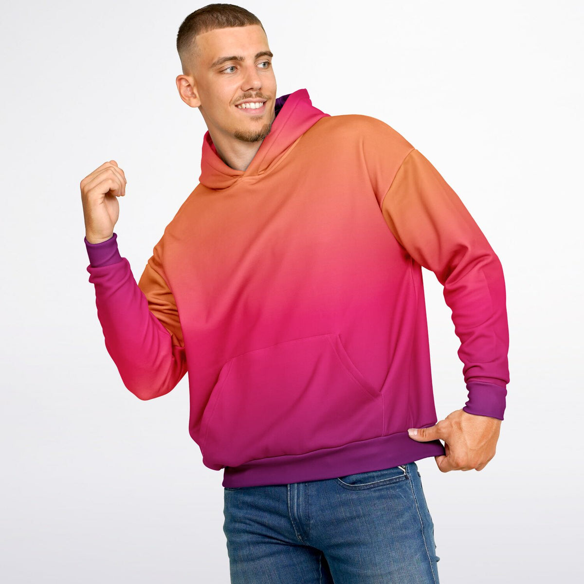 Sunset Ombre Heavyweight Oversized Hoodie