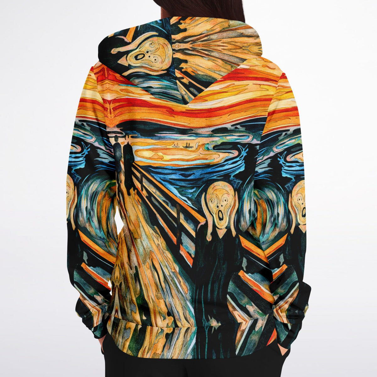 Art Print Hoodie &quot;The Scream&quot; by Edvard Munch