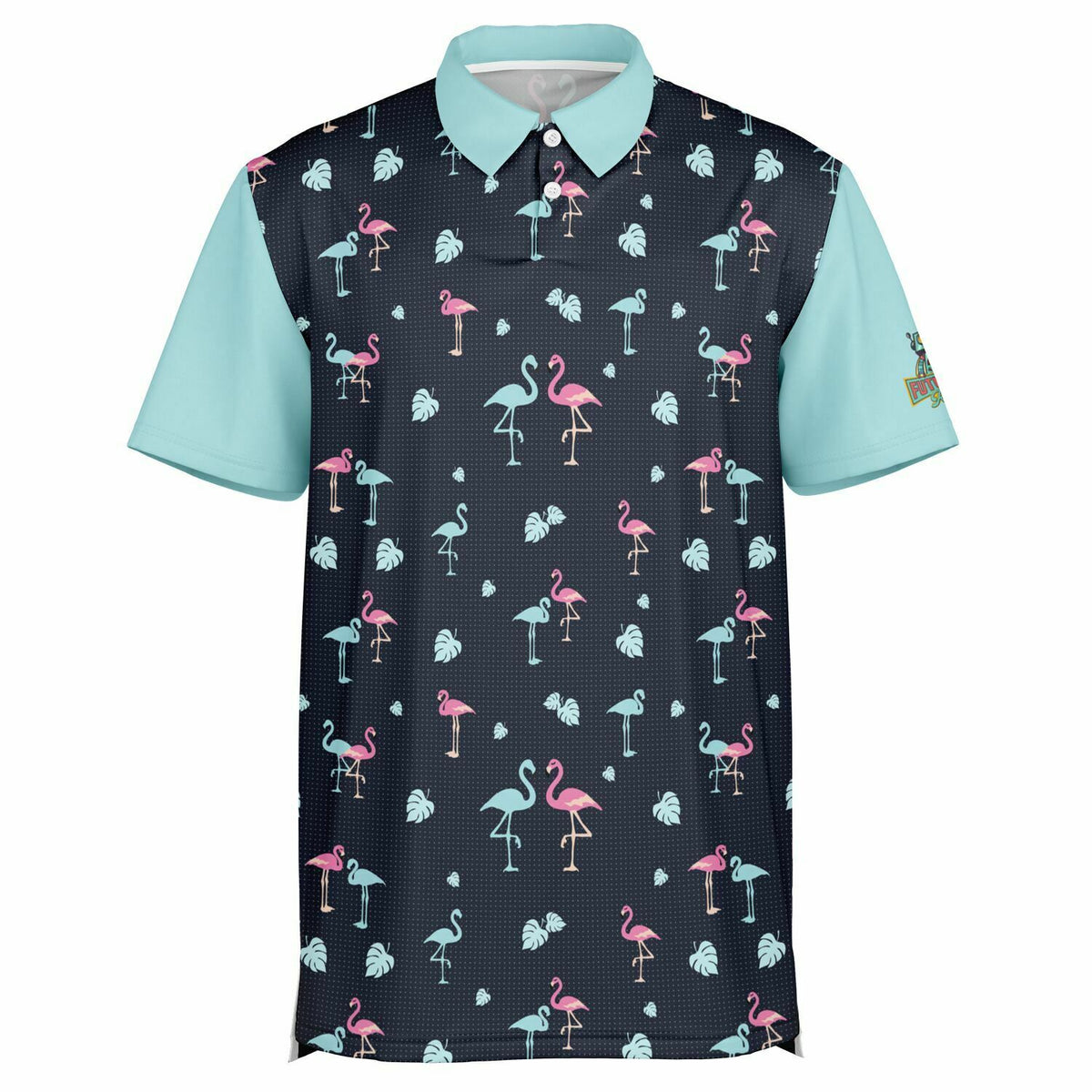 Performance Golf Polo Retro Flamingo