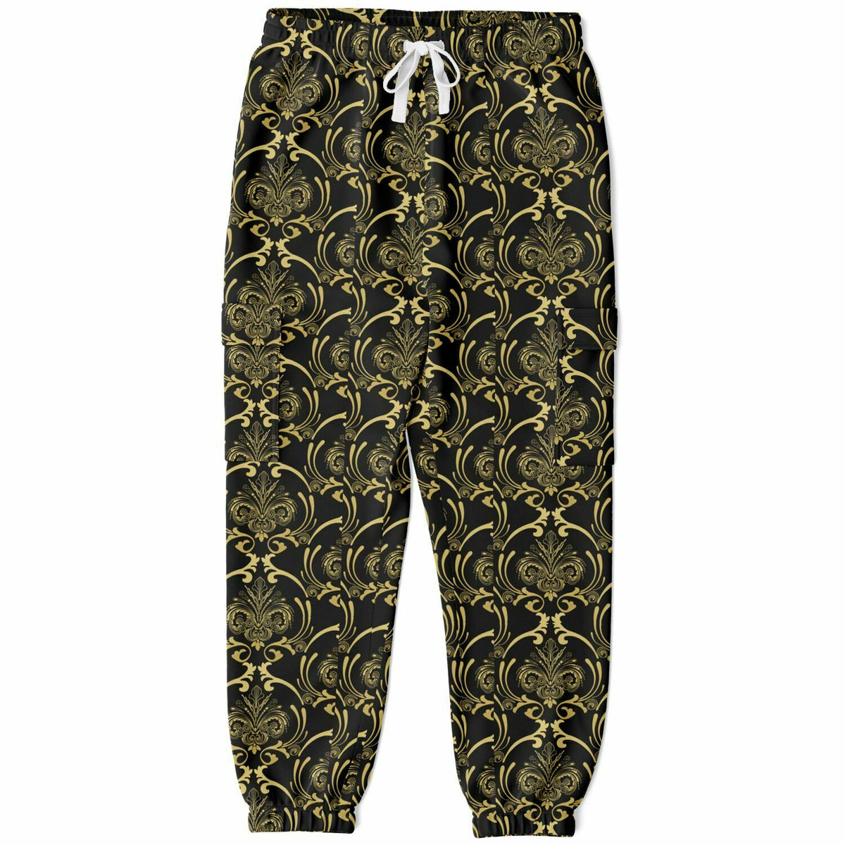 Art Deco Athletic Cargo Sweatpants - AOP