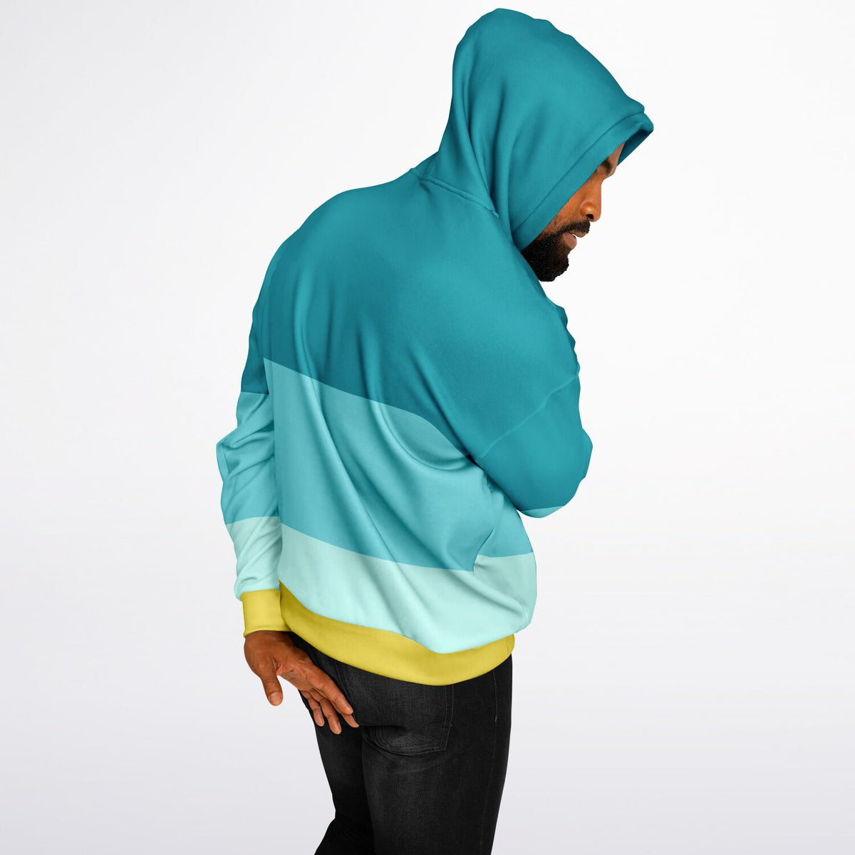 The Beach Color block Heavyweight Oversized Hoodie