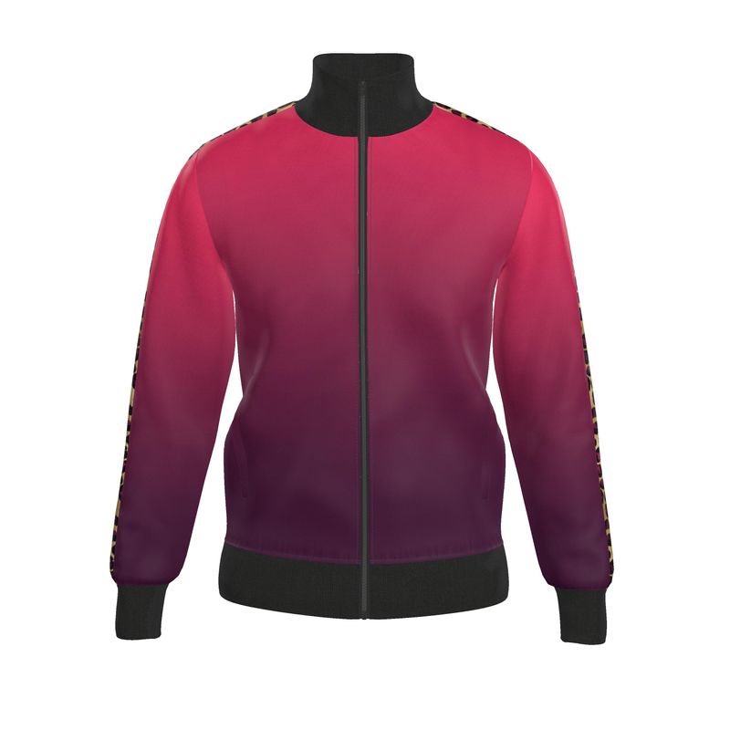 Raspberry fade tracksuit top