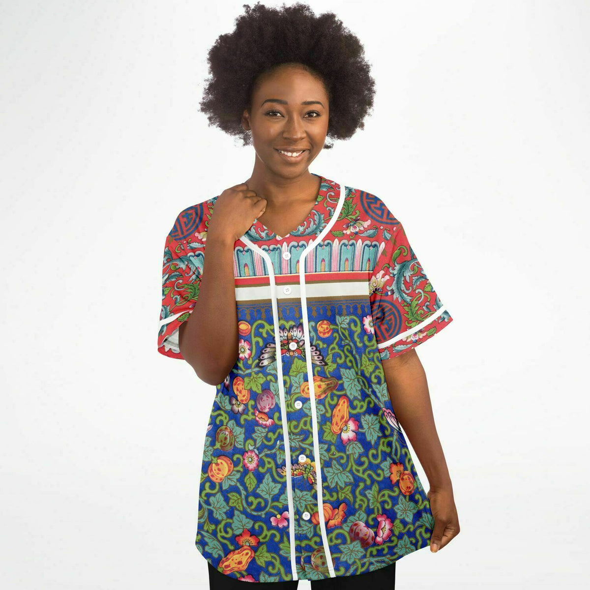 Vintage Art Nouveau Baseball Jersey