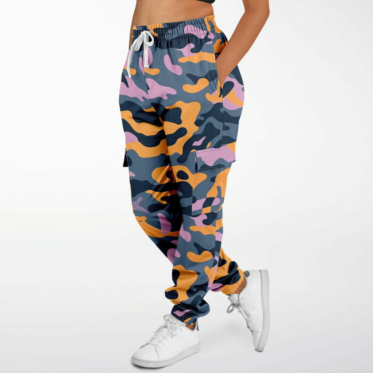 Y2K Urban Camo Sportliche Cargo-Jogginghose - AOP 