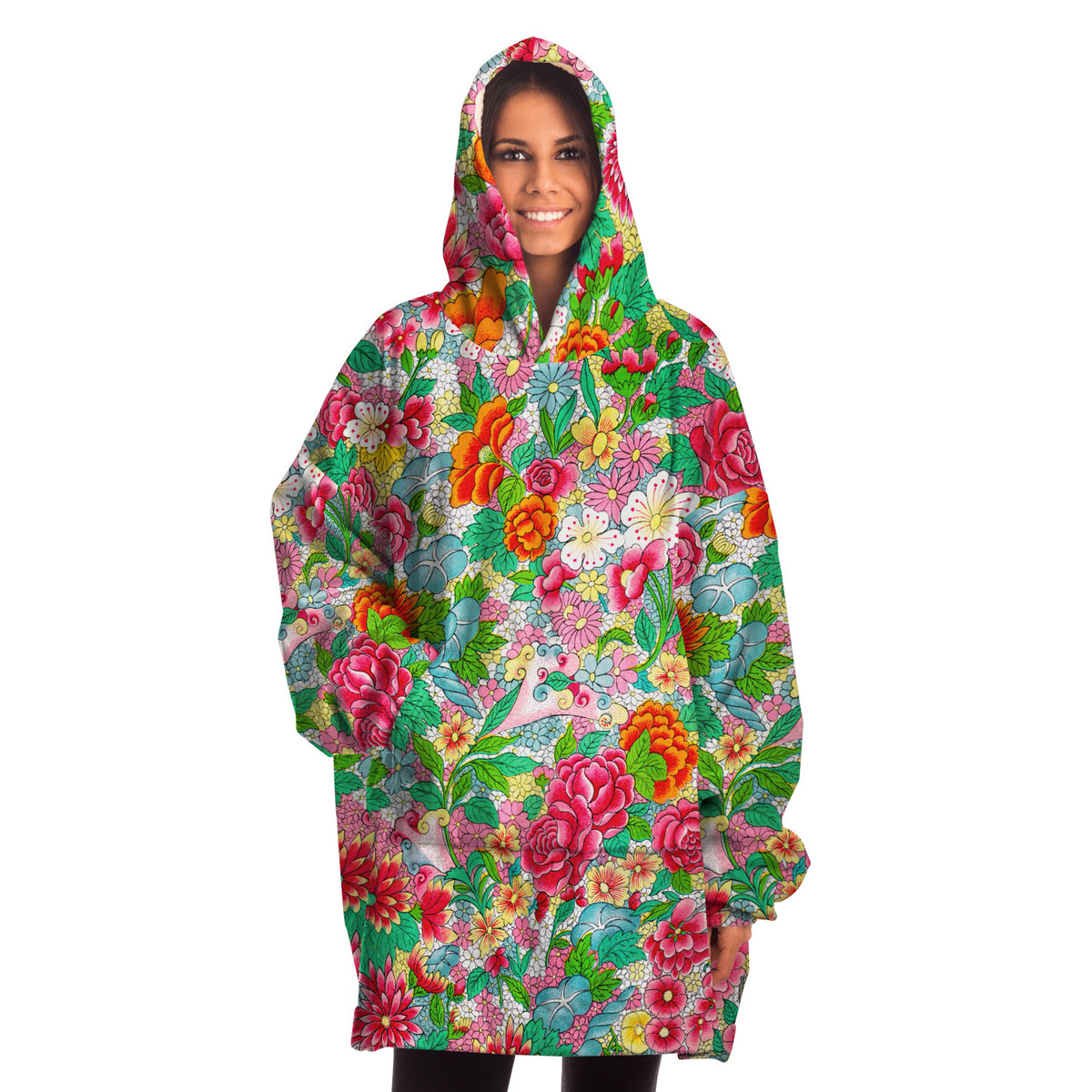 Art Nouveau Wearable Blanket Snug Hoodie - Museum Collection Digby