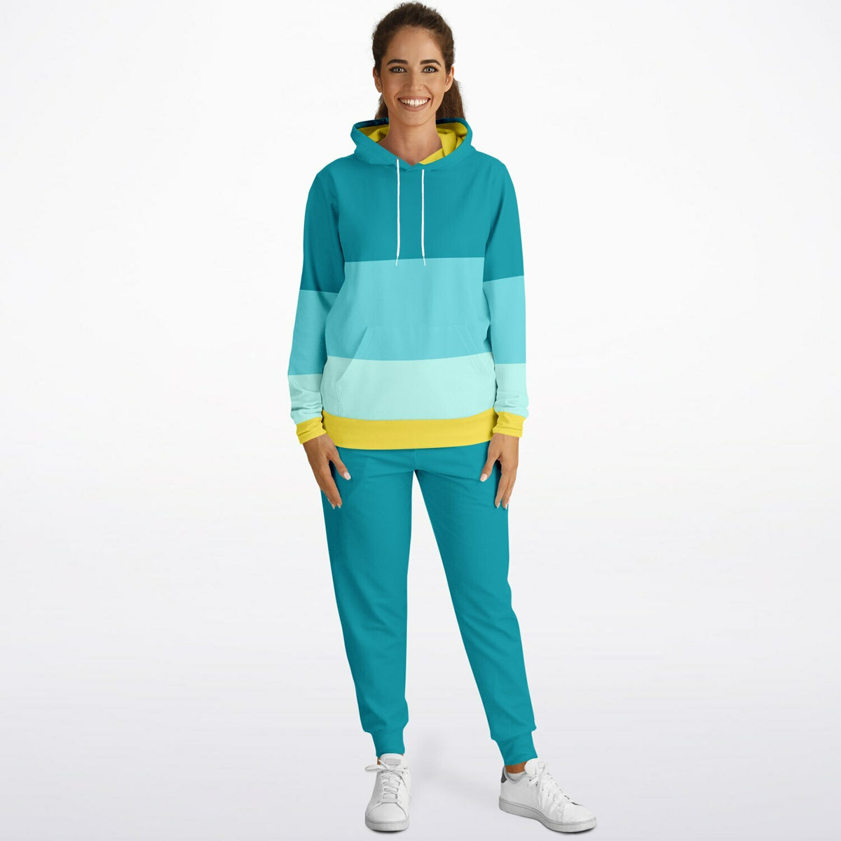 The Beach Colour Block Hoodie and Jogger set
