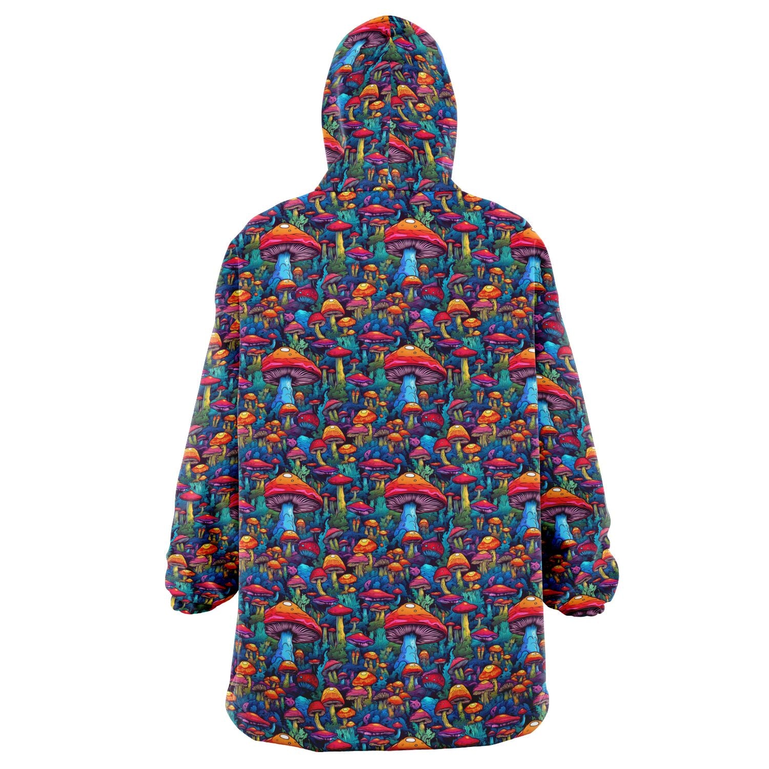 Psychedelic mushrooms Snug Festival Microfleece Hoodie