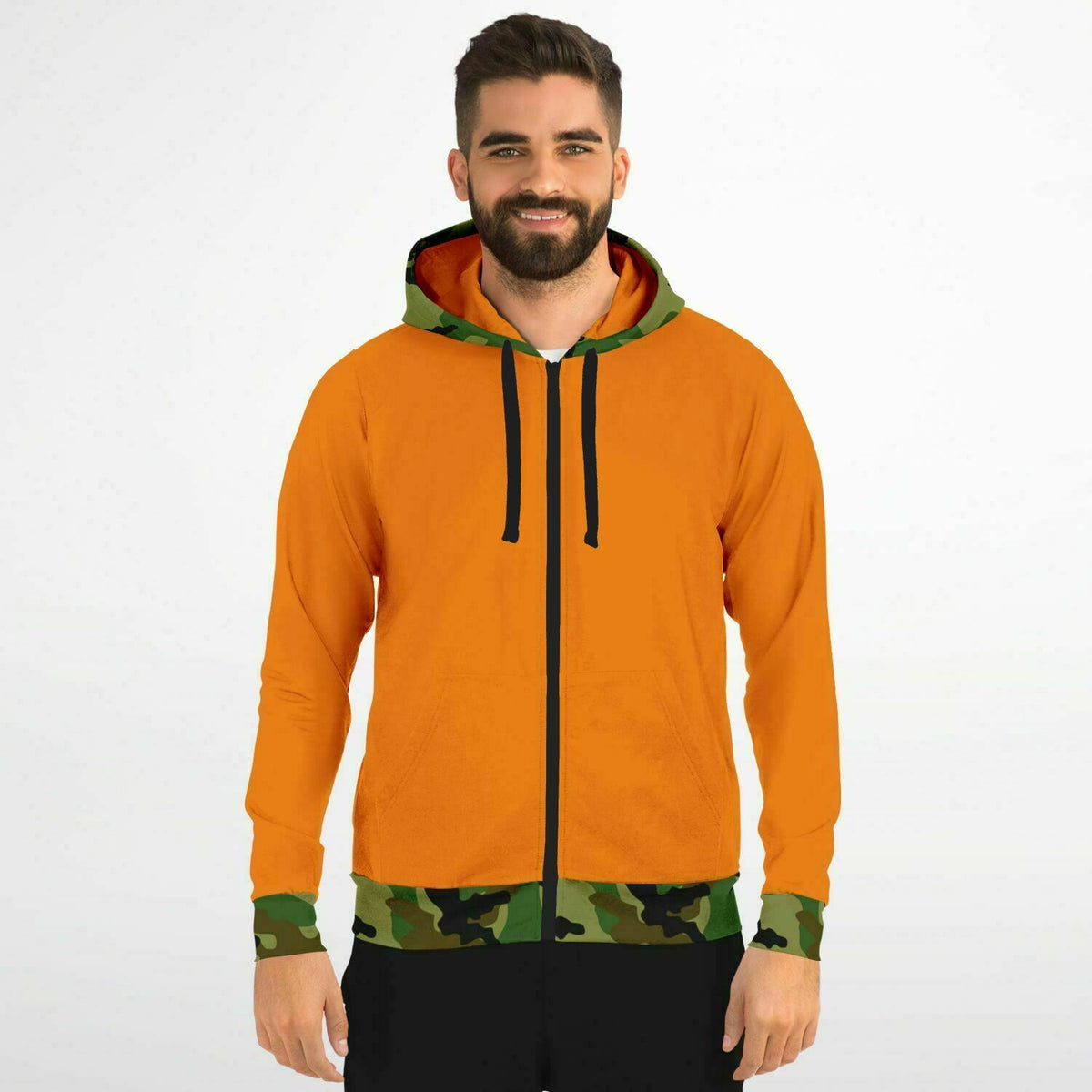 Duck Camo Zip-Up Hoodie – Premium Handmade, Exceptional Comfort, Durable, High Definition Print