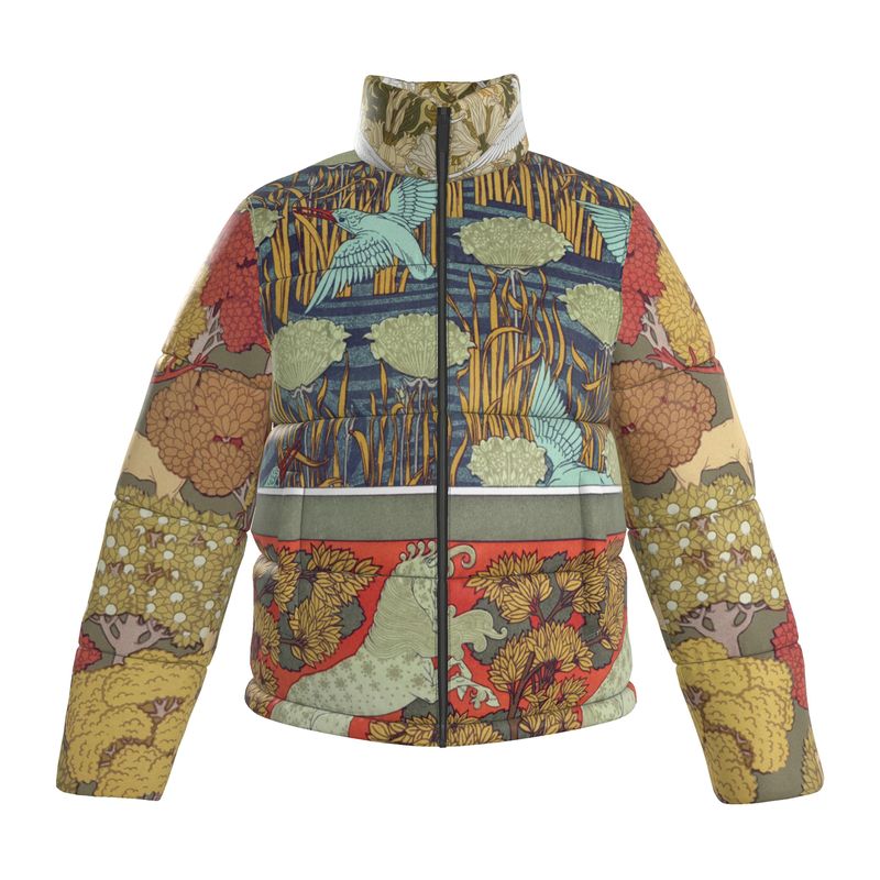 Pufferjacke im Jugendstil mit Öko-Füllung aus dem Meer