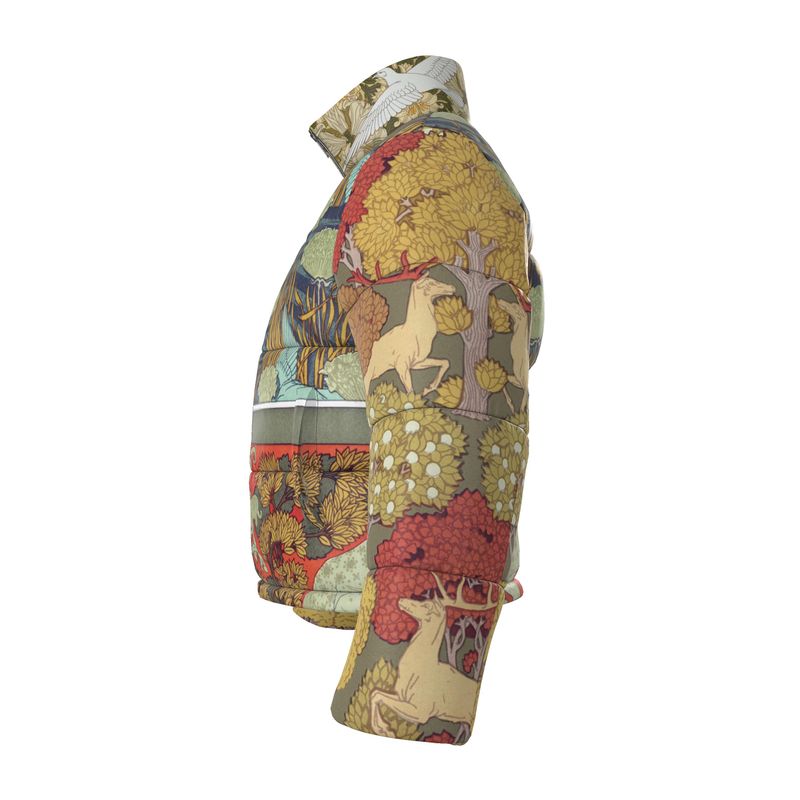 Pufferjacke im Jugendstil mit Öko-Füllung aus dem Meer