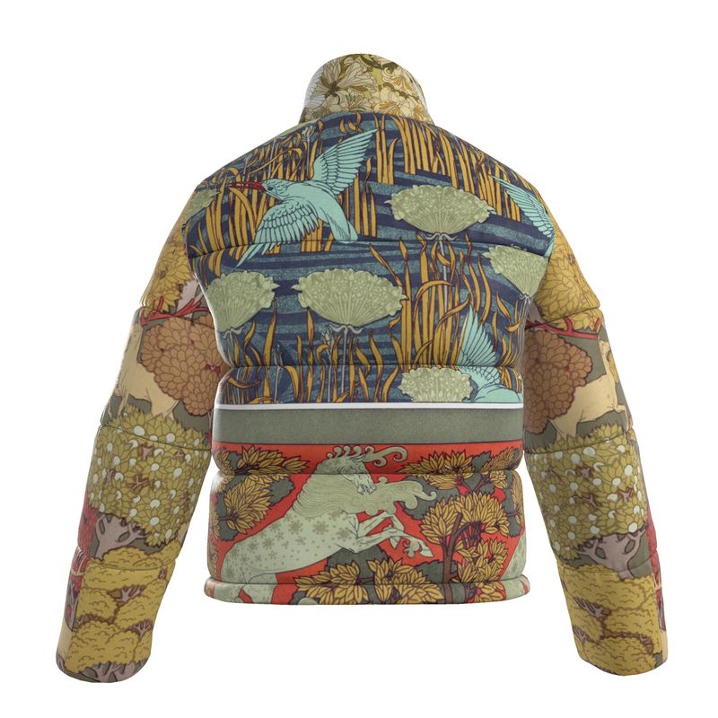 Pufferjacke im Jugendstil mit Öko-Füllung aus dem Meer
