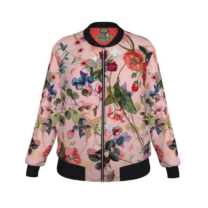 Art Nouveau Floral Bomber Jacket - Handmade to order in London.