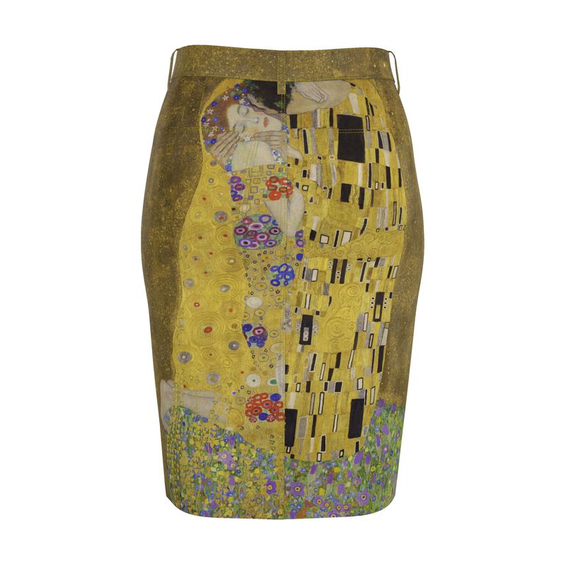 Pocket Denim Midi Skirt with Pockets – Klimt The Kiss