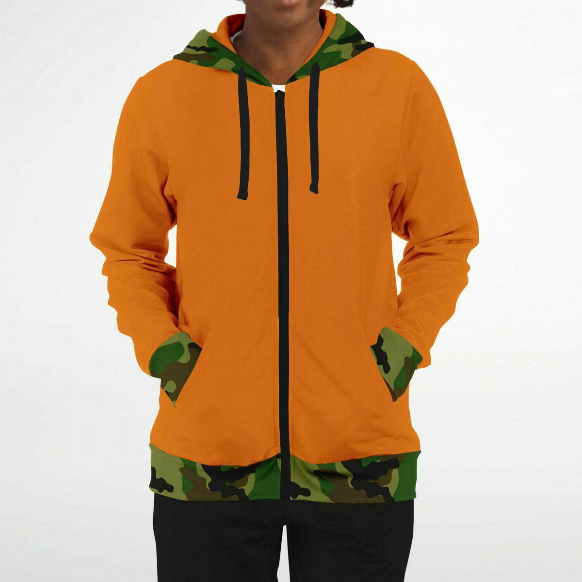 Duck Camo Zip-Up Hoodie – Premium Handmade, Exceptional Comfort, Durable, High Definition Print