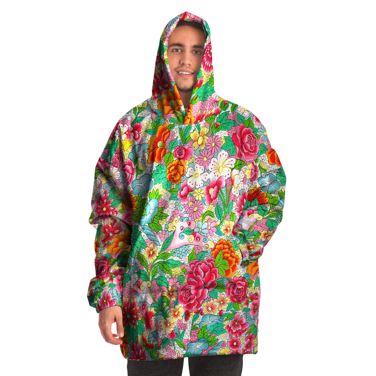 Art Nouveau Wearable Blanket Snug Hoodie - Museum Collection Digby
