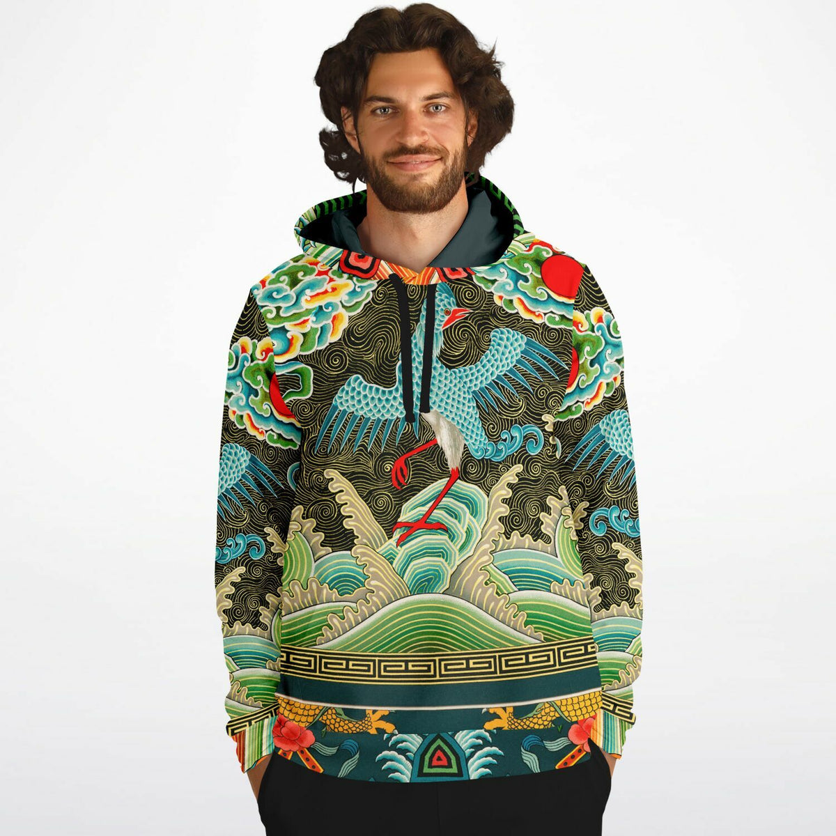 Chinese Crane Unisex Hoodie (Museum Collection)