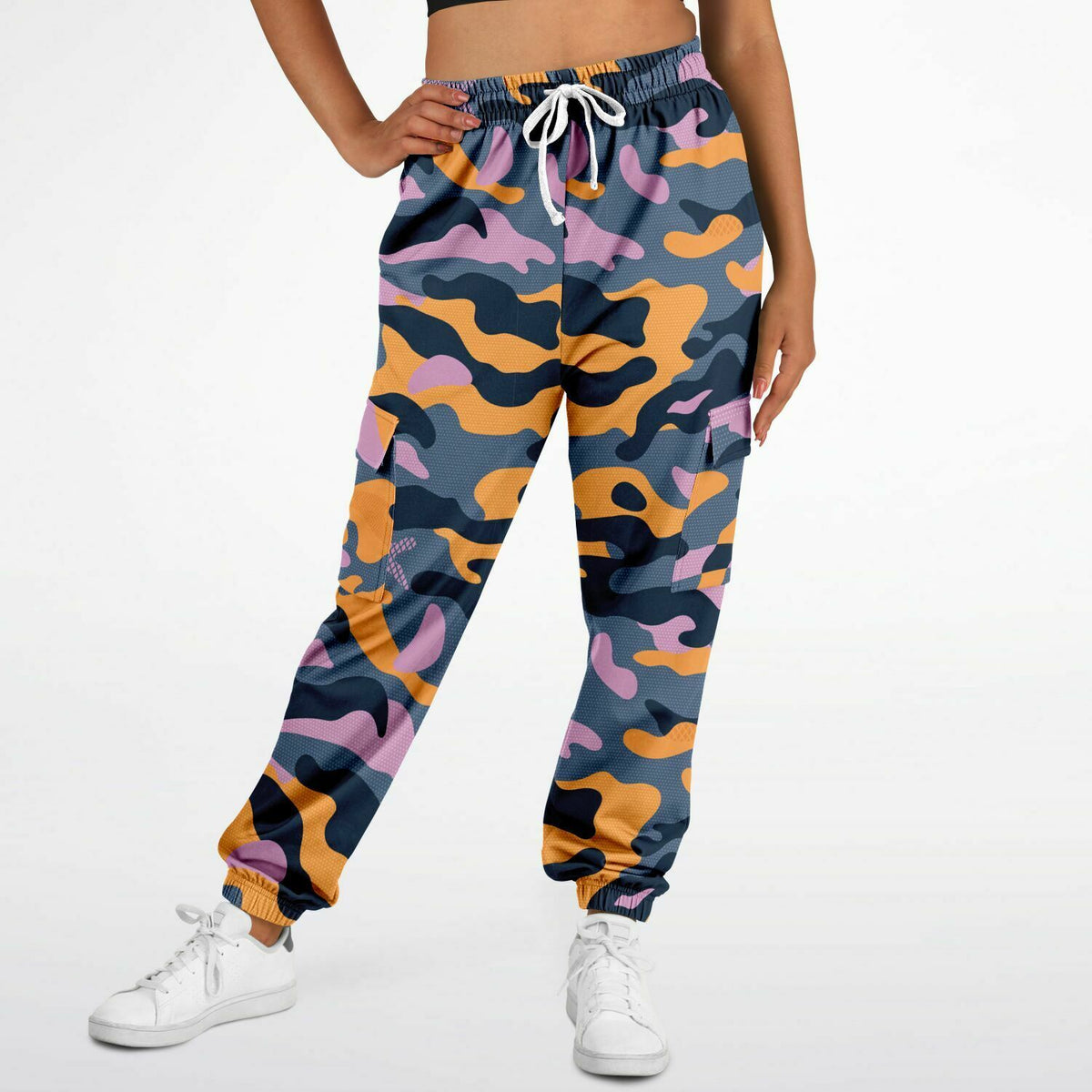 Y2K Urban Camo Sportliche Cargo-Jogginghose - AOP 