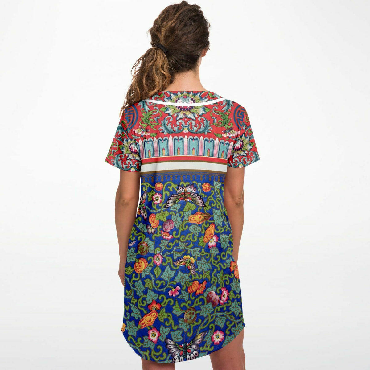 Art Nouveau Baseball Jersey Dress