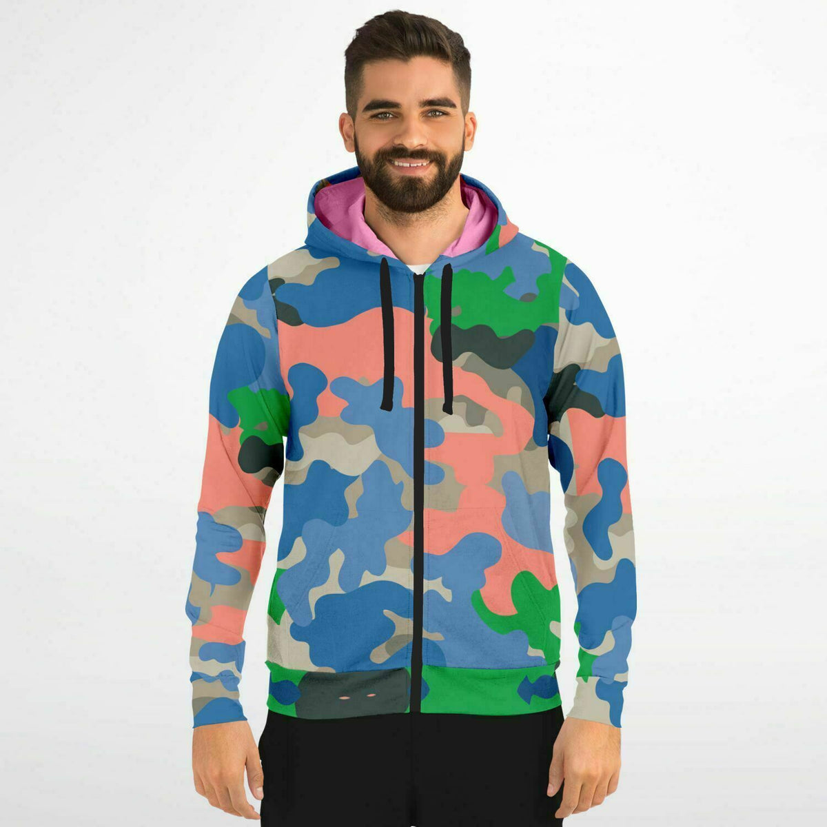 Street Camo Zip-Up Hoodie