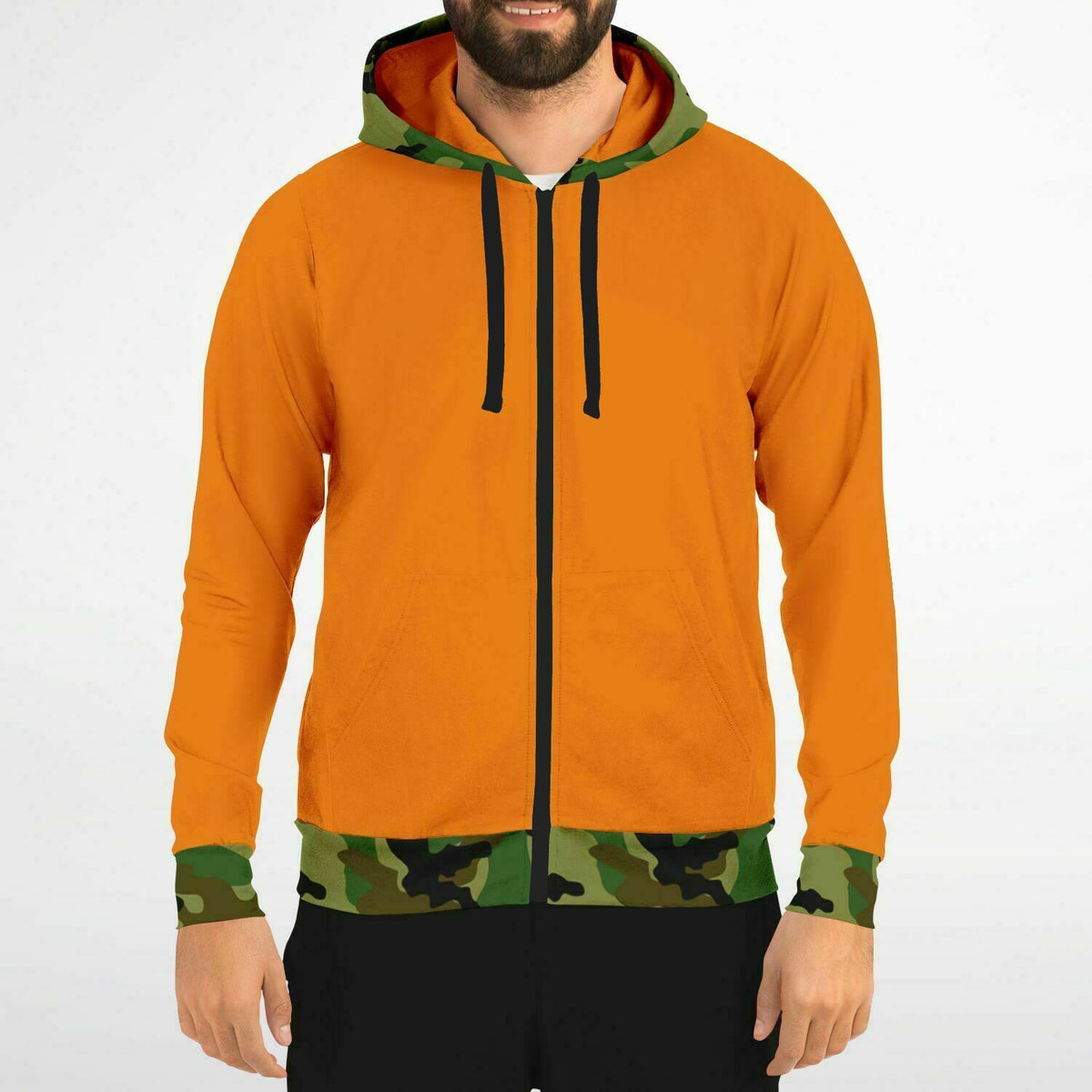 Duck Camo Zip-Up Hoodie – Premium Handmade, Exceptional Comfort, Durable, High Definition Print