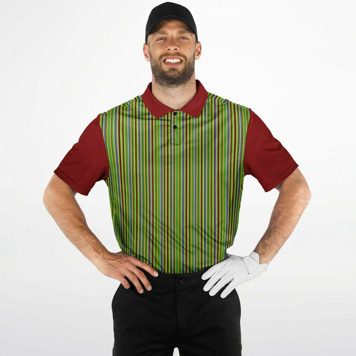 Performance Golf Polo, Sweat Wicking Recycled Polyester