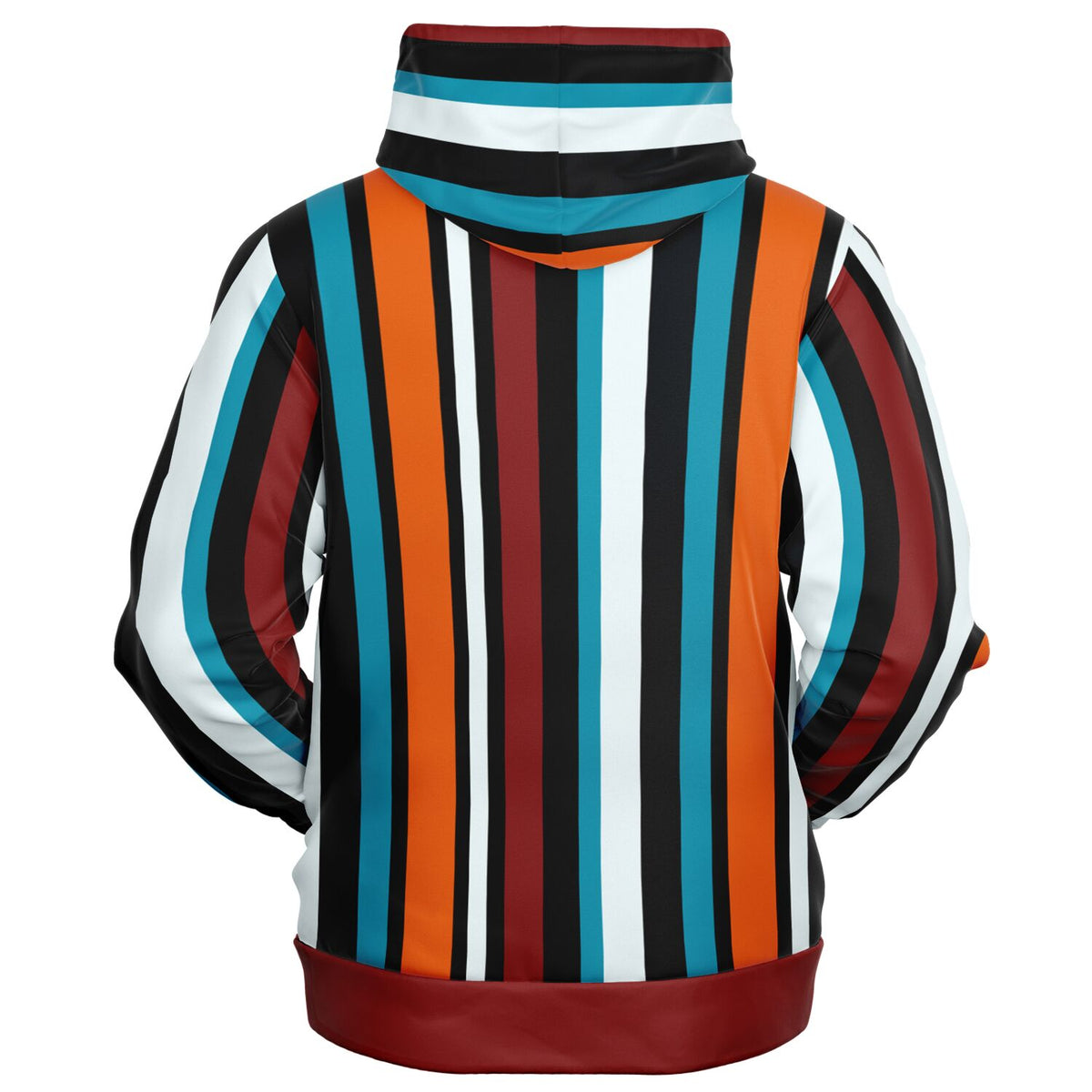 Retro stripe Zip-Up Hoodie
