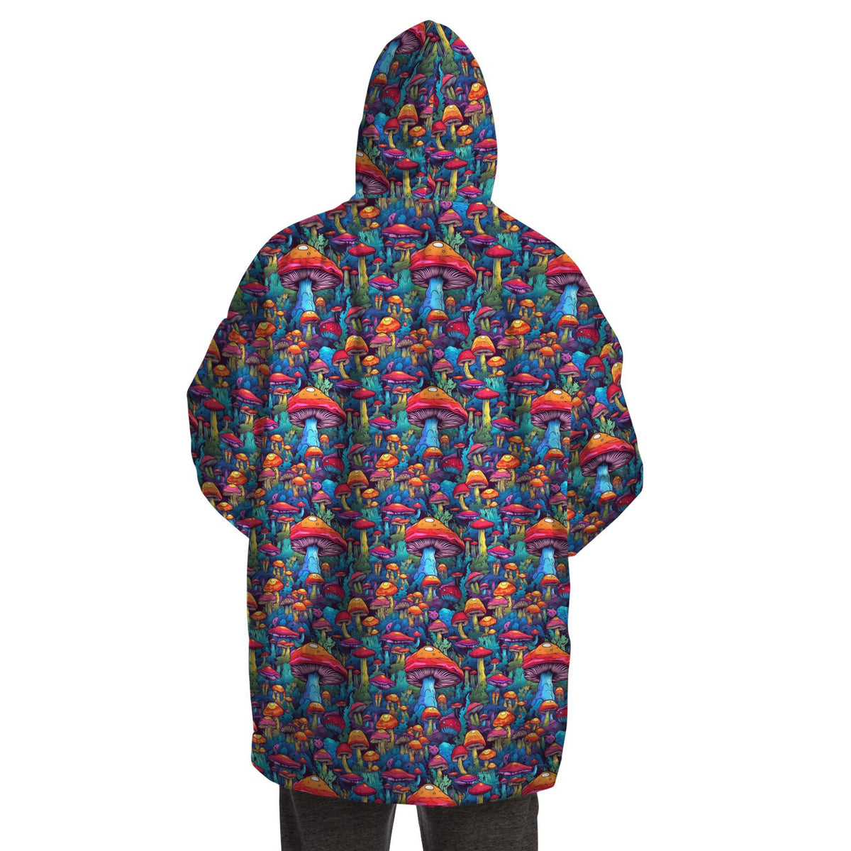 Psychedelische Pilze Snug Festival Microfleece Hoodie 